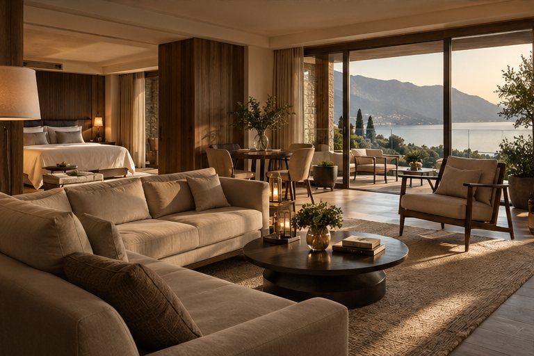 Junior Suite mit Wohnbereich und Seeblick